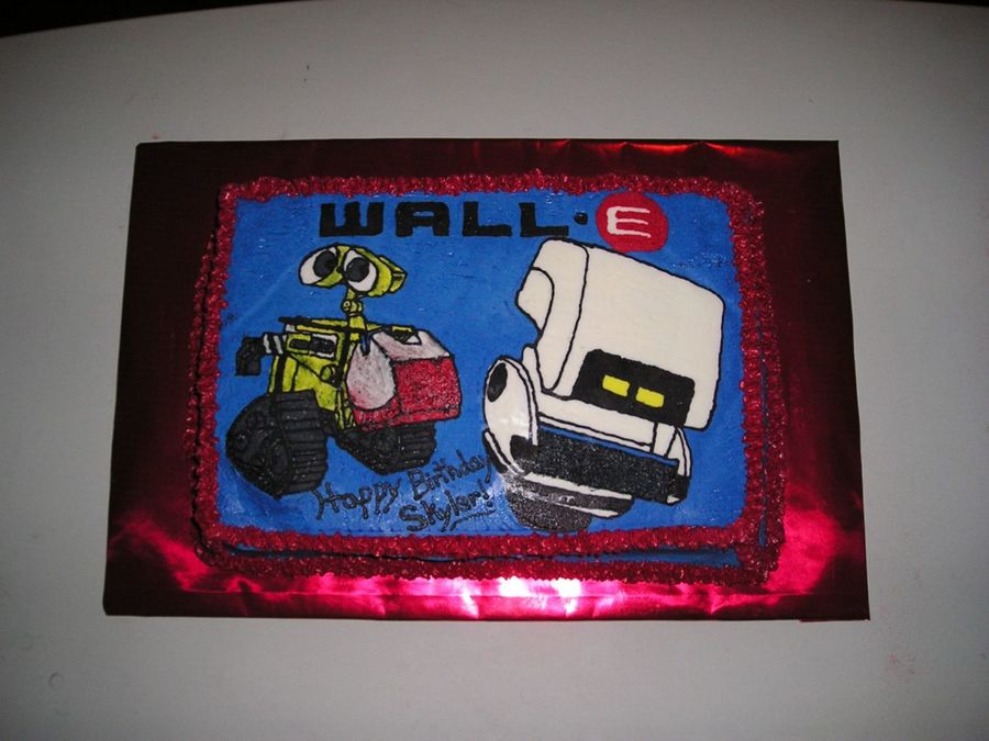 WallE Birthday Cake