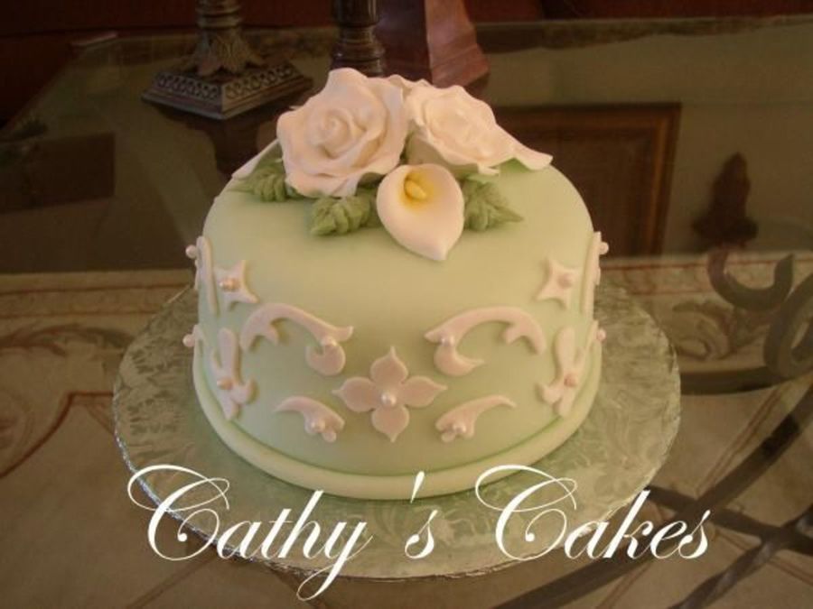 Fondant Anniversary Cake