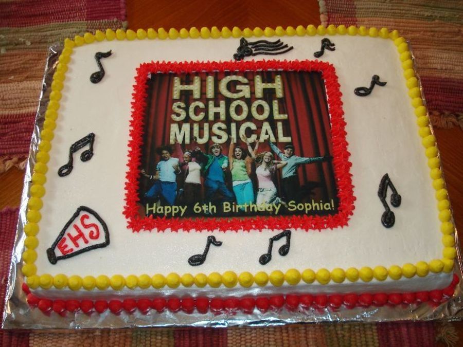 High School Musical Birthday Cake