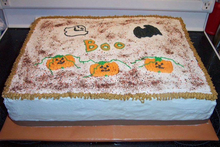Halloween Sheet Cake