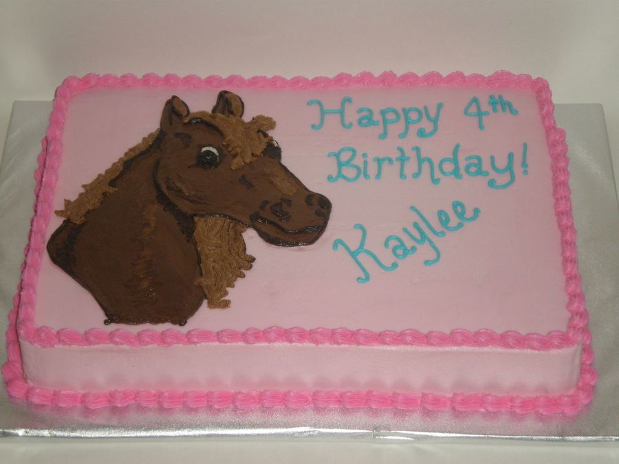 Horse Sheet Cake