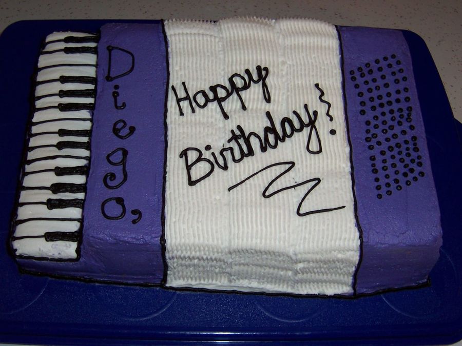 Accordion Birthday Cake