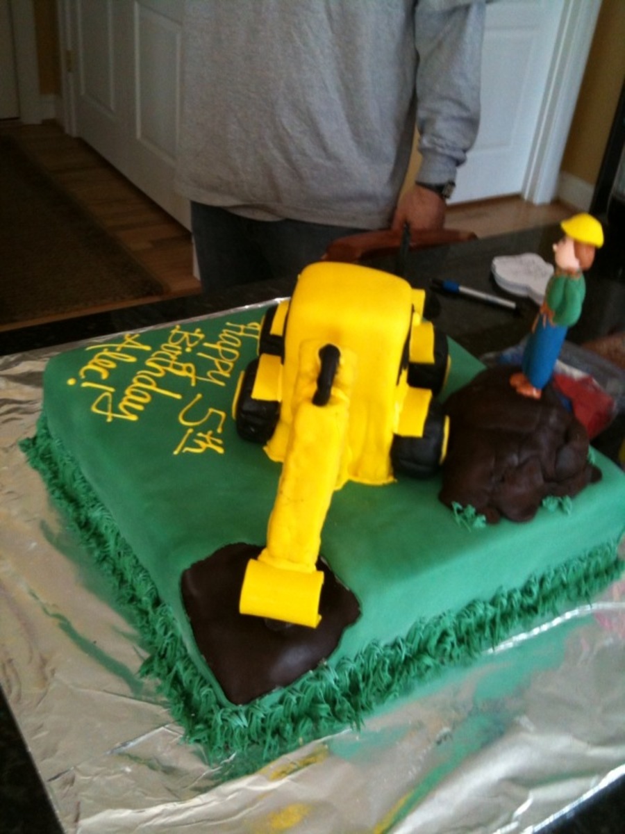 Backhoe Cake
