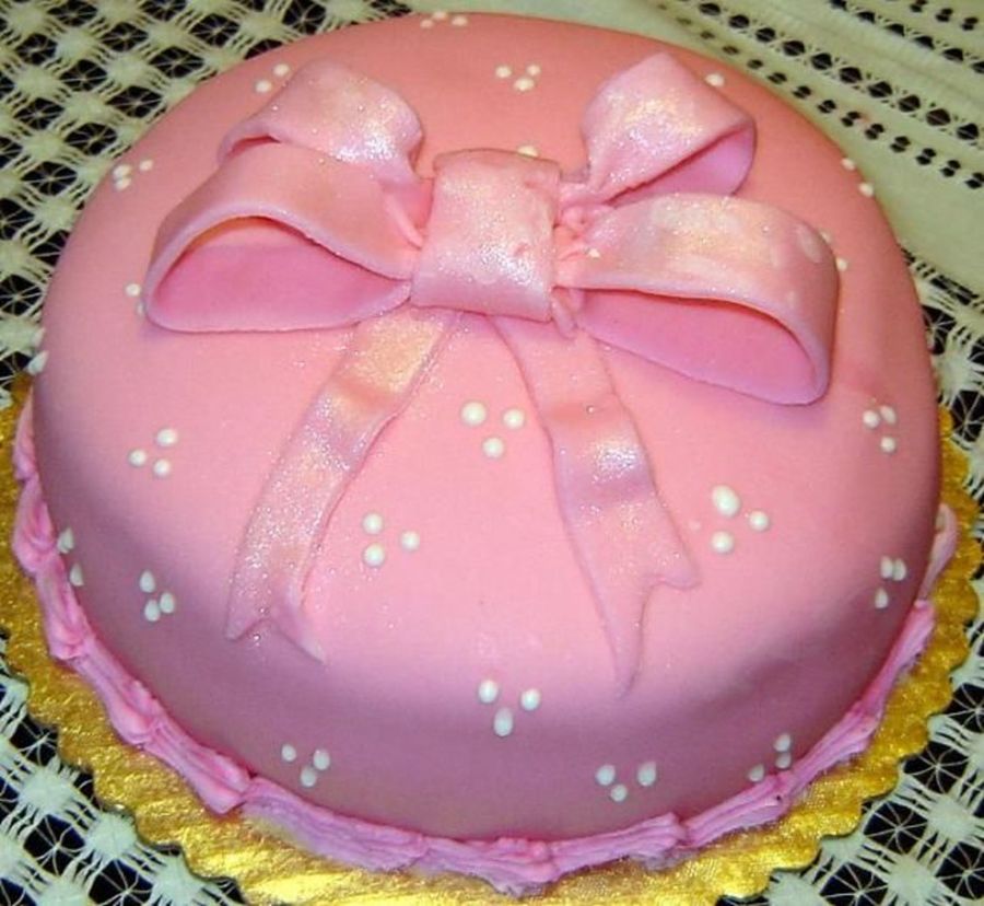 Pink Fondant Cake