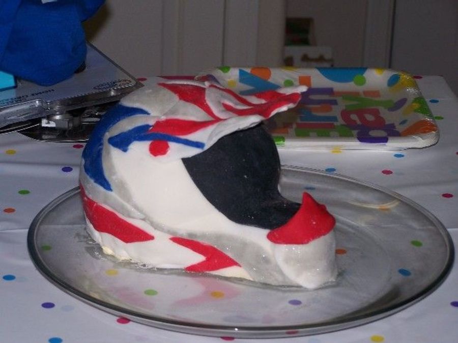 Dirtbike Helmet Cake