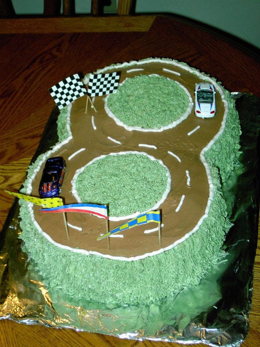 Race Track Birthday Cake - CakeCentral.com