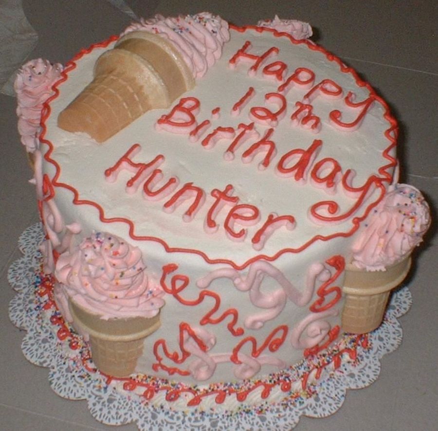 Ice Cream Cone Birthday Cake