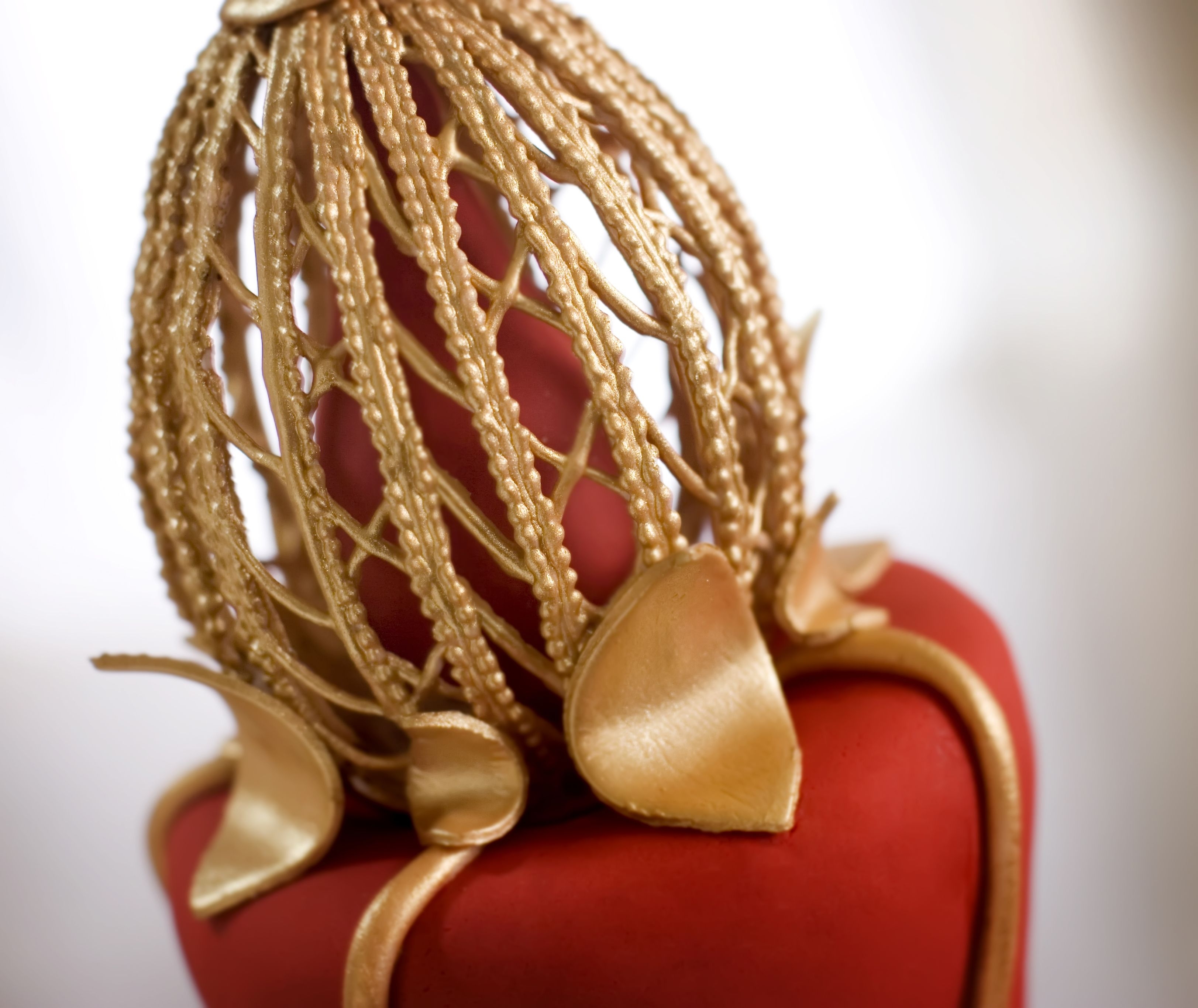 Gold Gate Wedding Cake