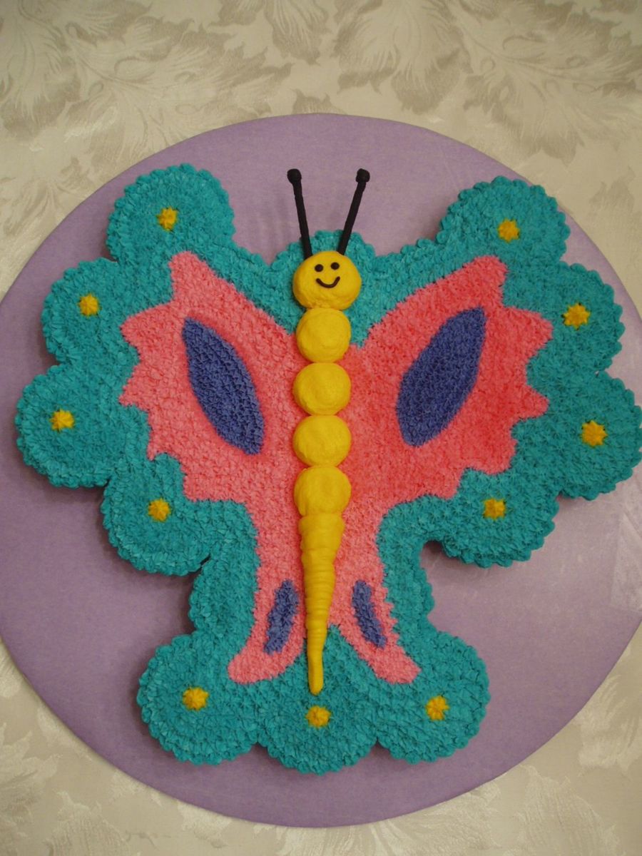 Butterfly Cupcake Cake - CakeCentral.com