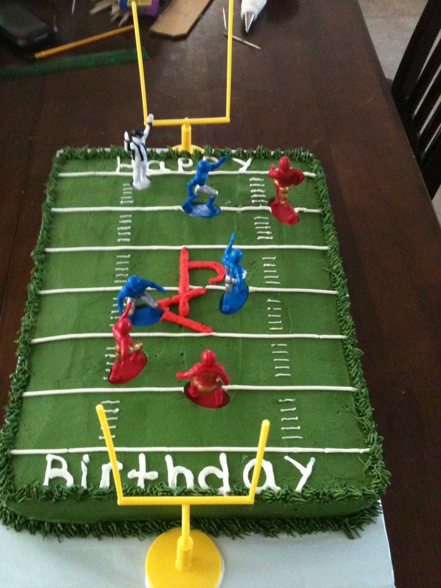 Football Field Birthday Cake
