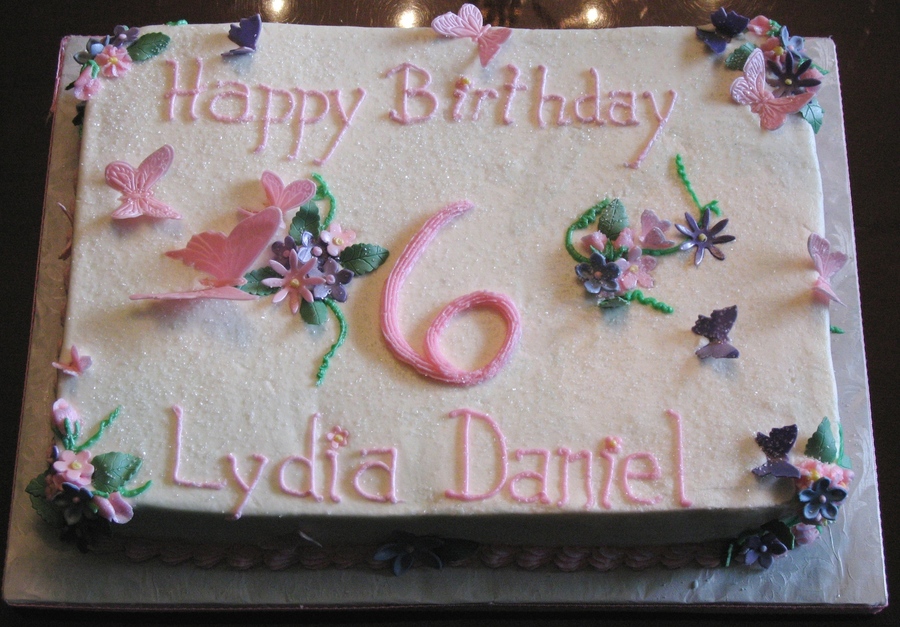 Birthday Sheet Cake For Girl