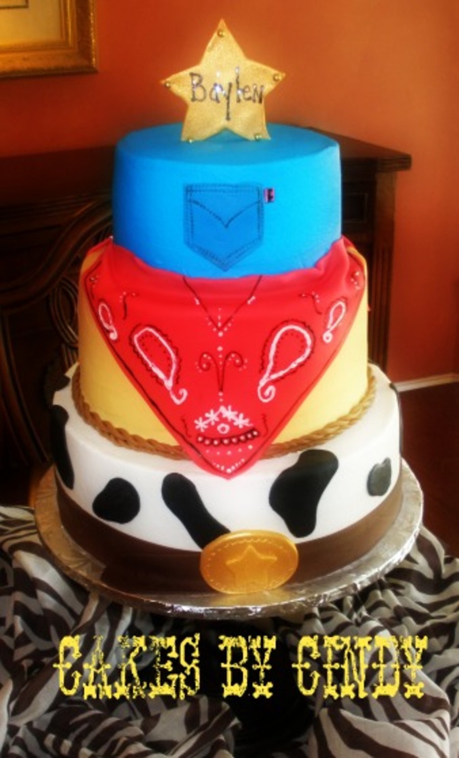 Cowboy Birthday Cake - CakeCentral.com
