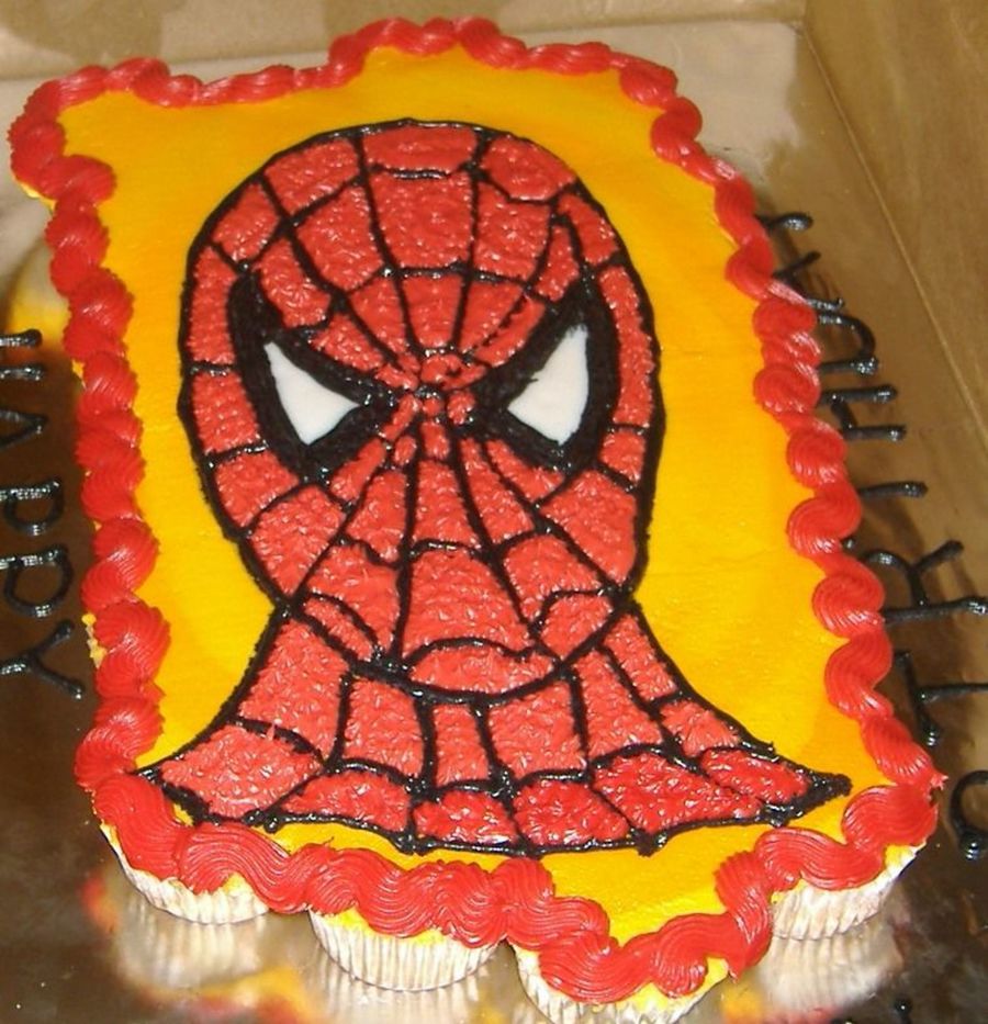Spiderman Cupcake Cake