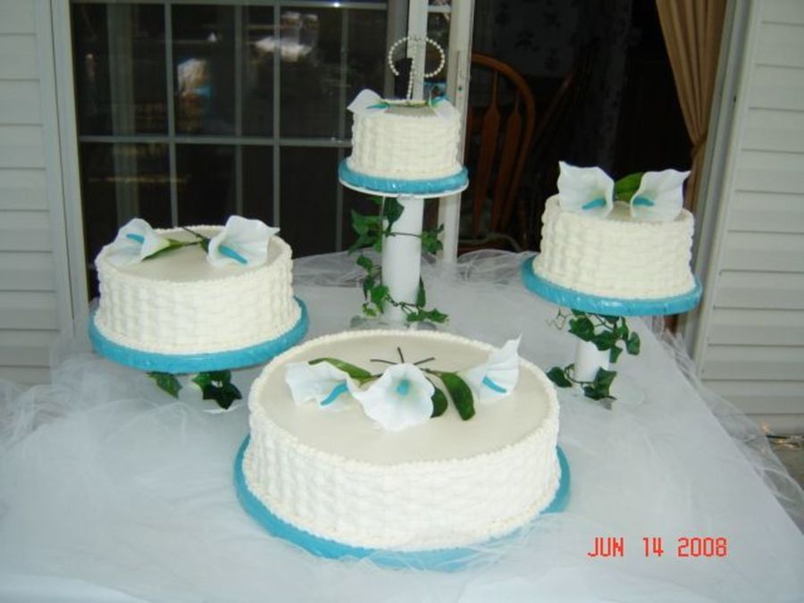 Basketweave Wedding Cake