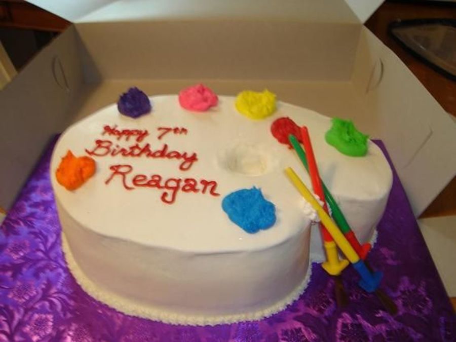 Paint Palette Cake