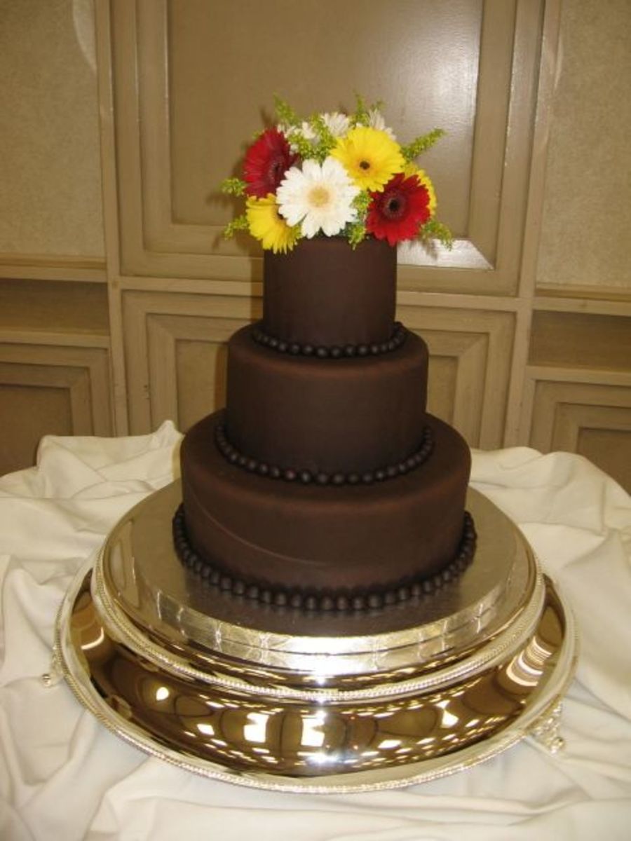 Choc Wedding Cake CakeCentral com