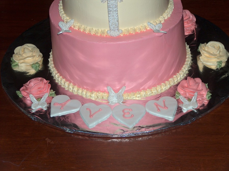 Christening Cake For A Girl