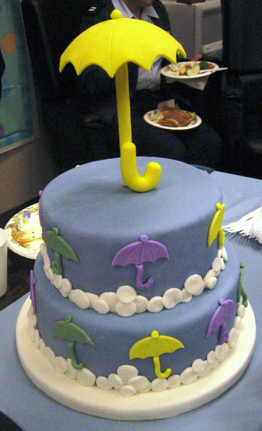 Umbrella Cake For Baby Shower