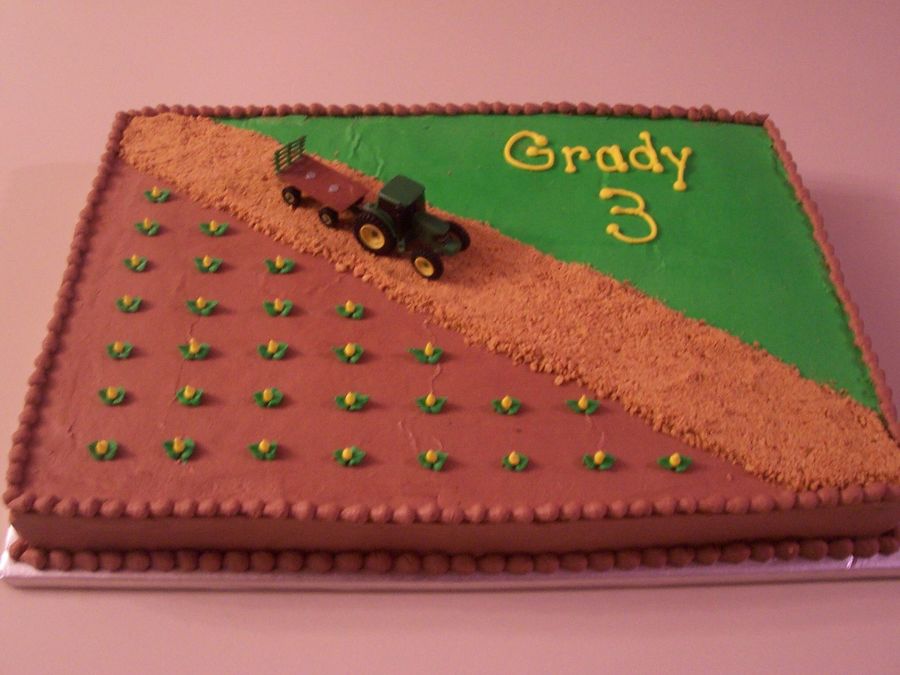 John Deere Sheet Cake