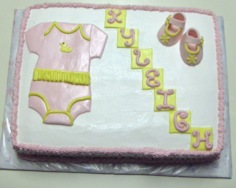 Baby Shower Onesie Cake