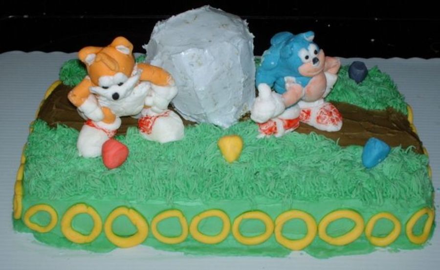 Sonic And Tails Cake - CakeCentral.com