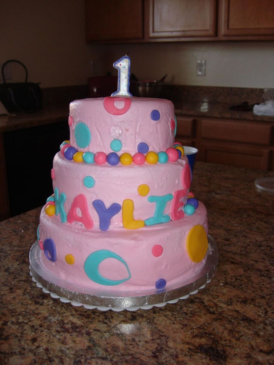 Daughter 1St Birthday Cake