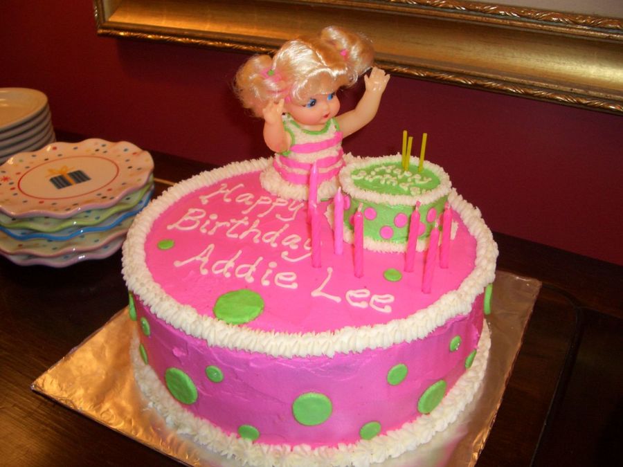 Baby Doll Party Birthday Cake