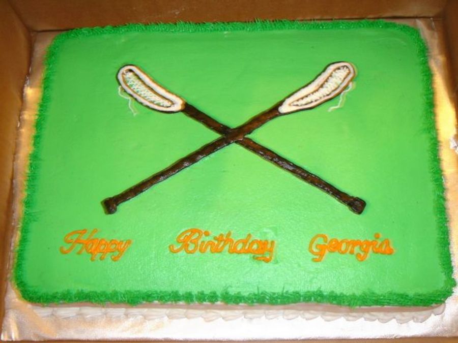 Lacrosse Birthday Cake