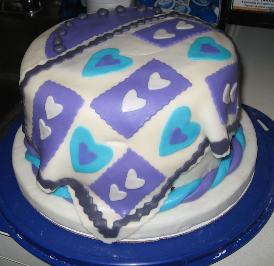 Quilt Fondant Cake
