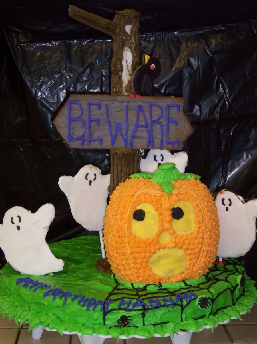 Halloween Happy Birthday Cake Topper - Glitter Cardboard Decoration For 11th Birthday Party - View #7