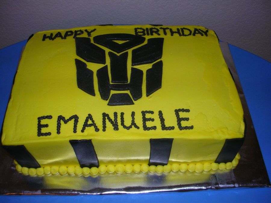 Transformers Birthday Cake