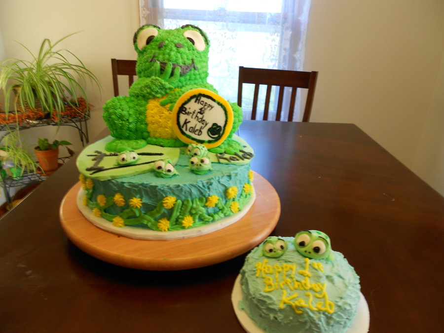 Frog Cake For A First Birthday