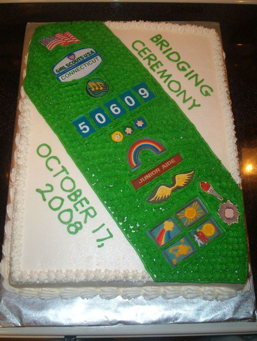 Girl Scout Sash Cake