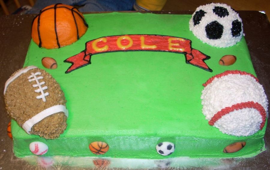 Sports Balls Cake