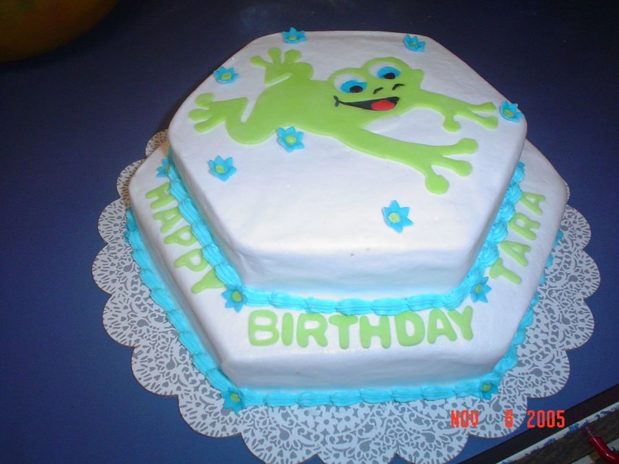 Frog Birthday Cake