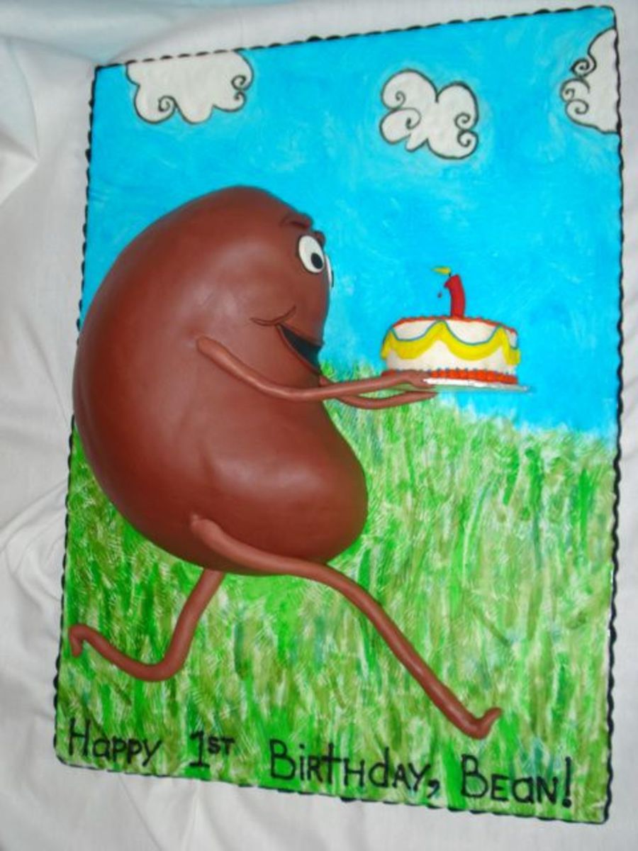 Bean Birthday Cake