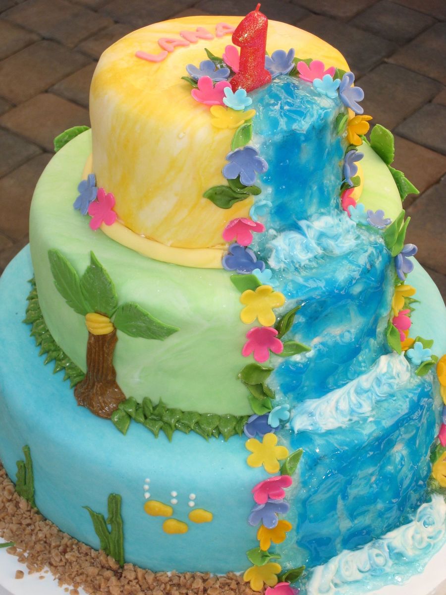 Lana's Luau Cake - CakeCentral.com