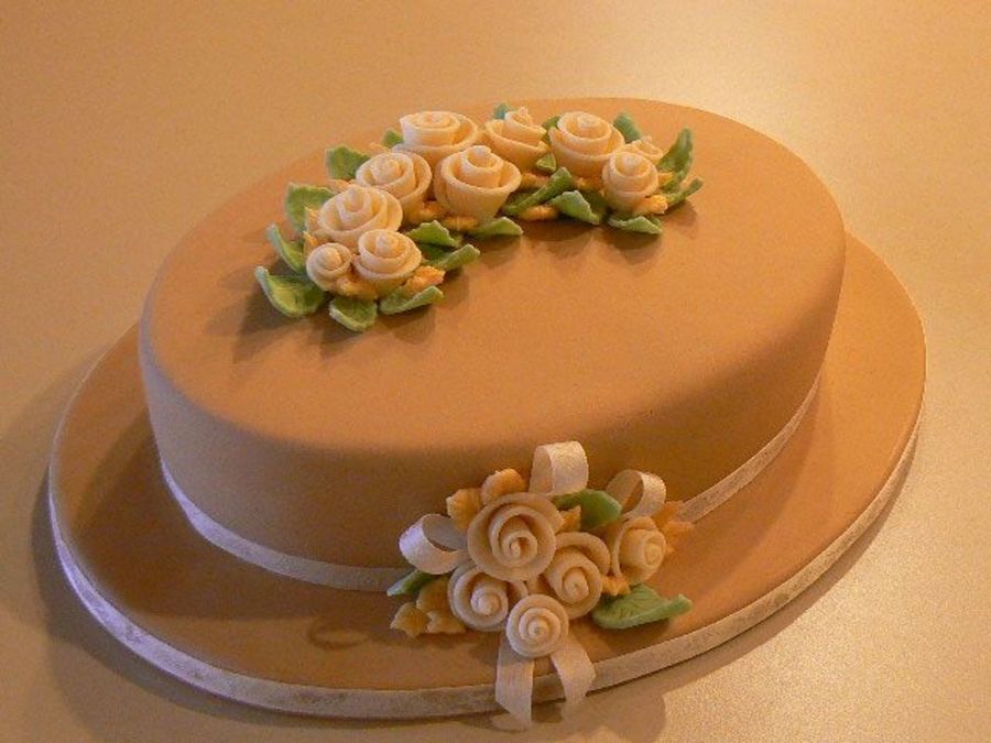 Fondant Ribbon Roses