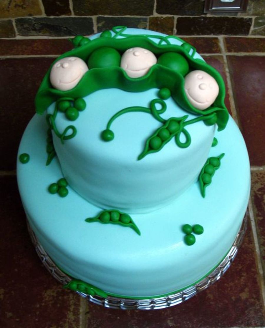 Peas In A Pod Cake For Triplets