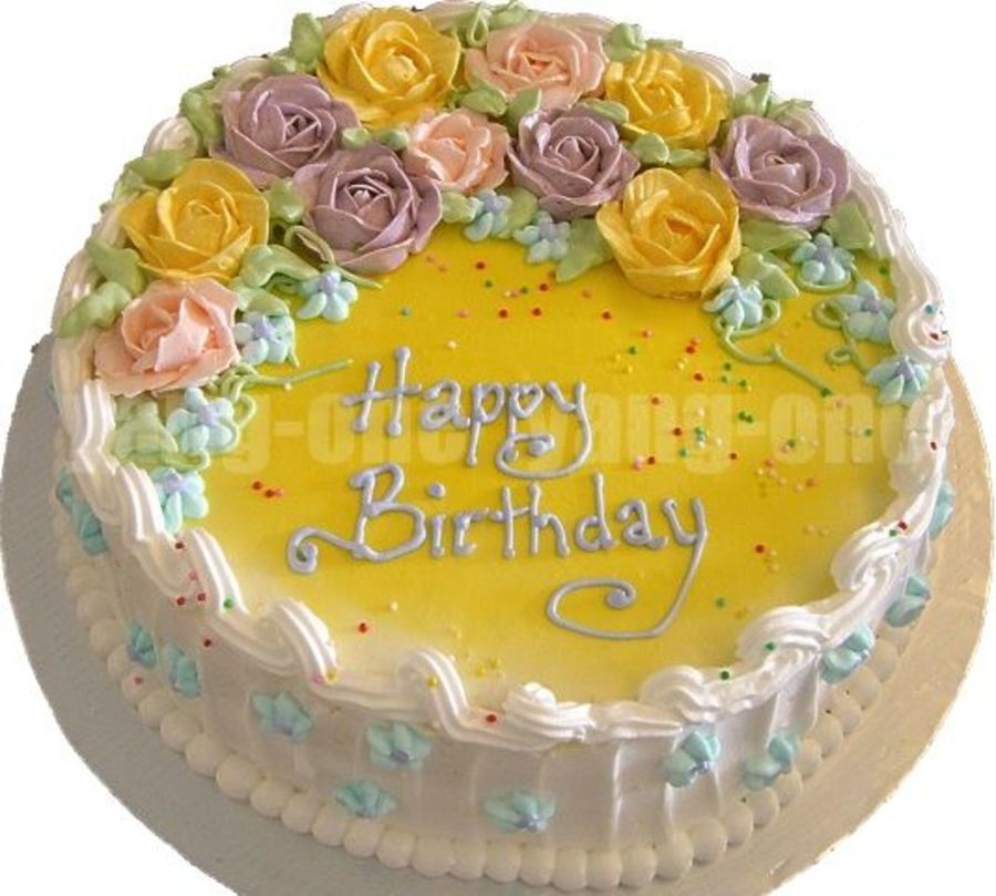 Buttercream Roses And Drop Flowers