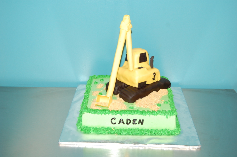 Backhoe Cake