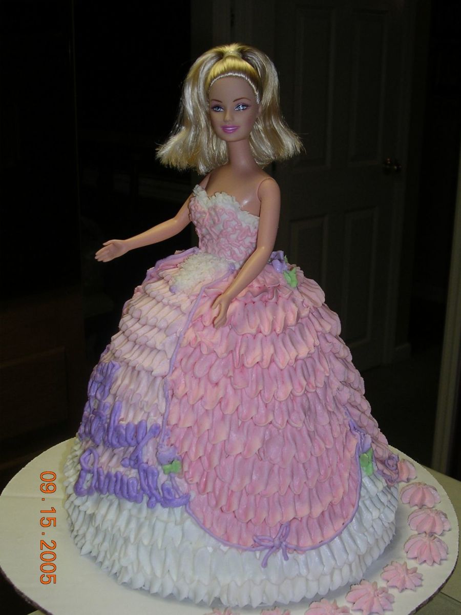 Barbie Doll Dress Cake