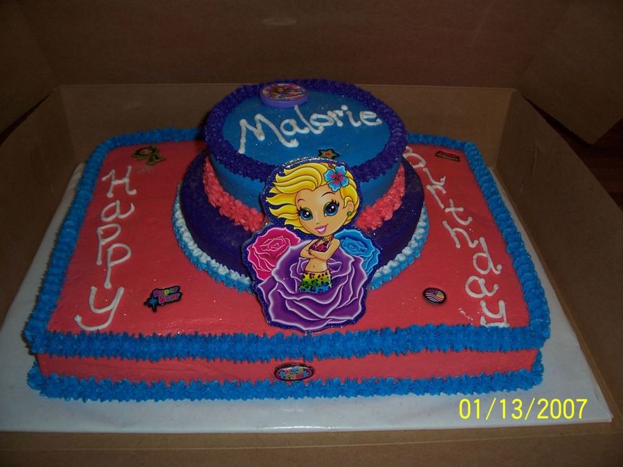 Lisa Frank Theme Birthday Cake - CakeCentral.com