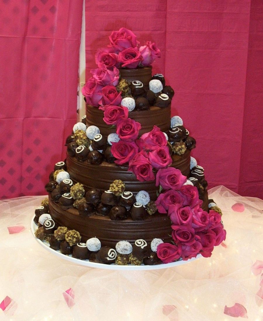 Chocolate Ganache Truffle Cake