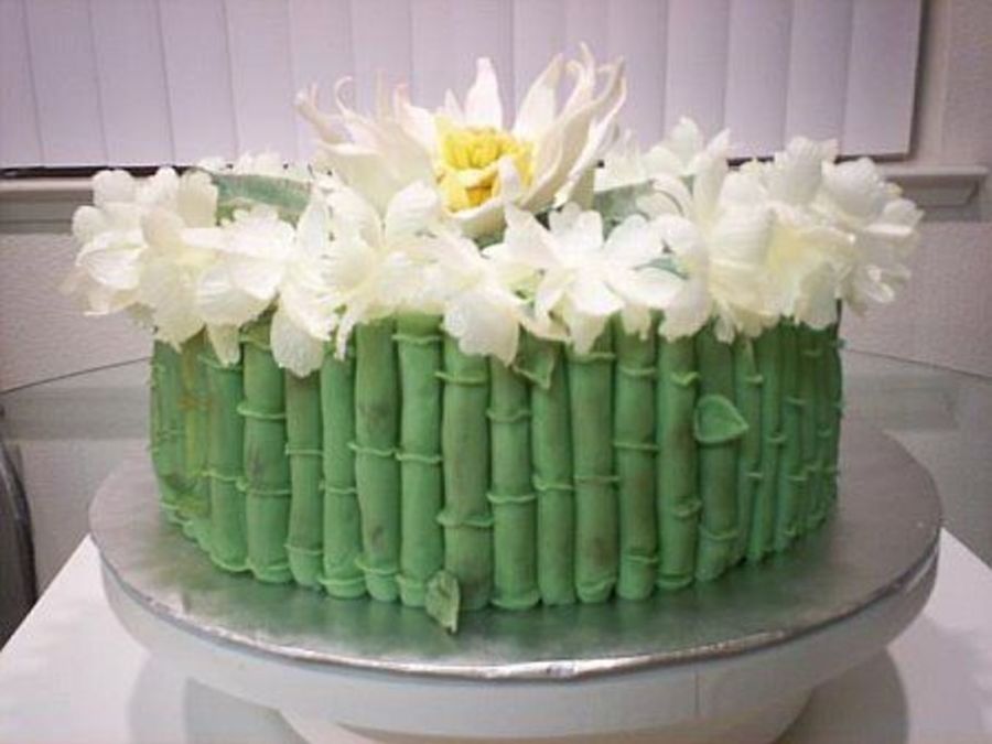 Luau Fondant Bamboo - CakeCentral.com
