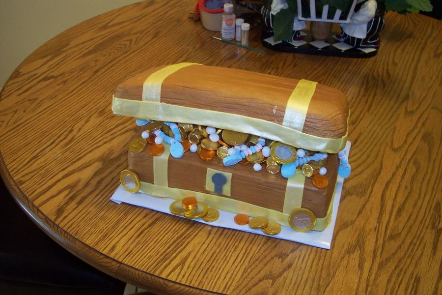 Pirates Treasure Chest Cake