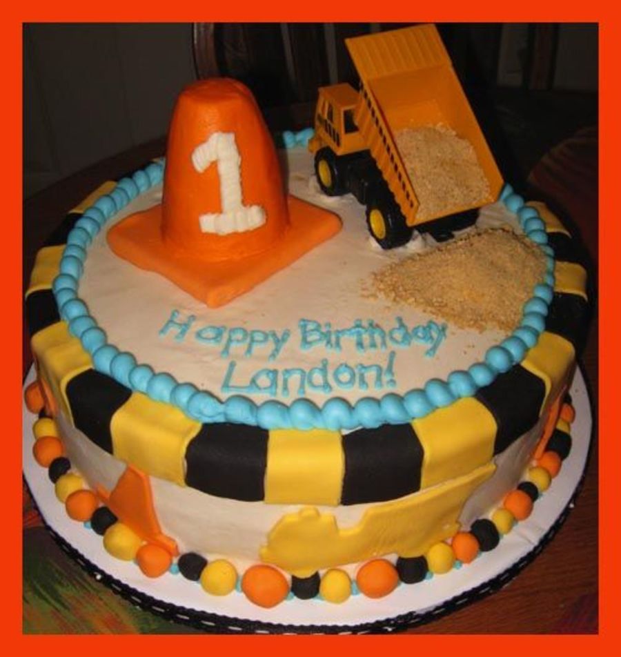 Construction Cone Cake