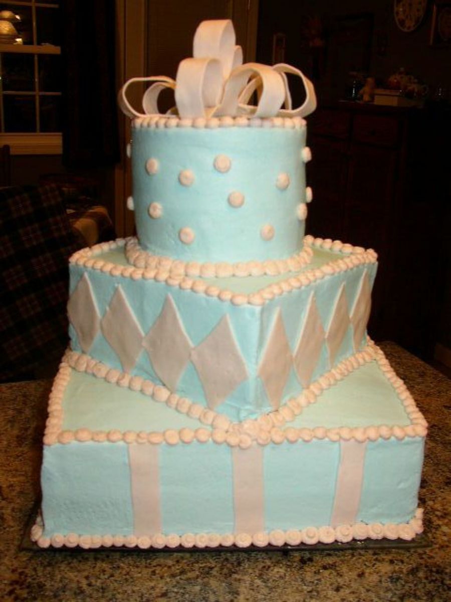 Elegant Baby Shower Cake