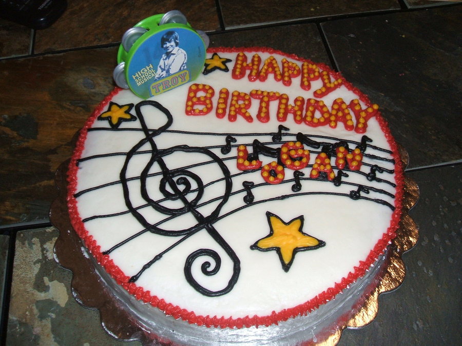 High School Musical Themed Birthday Cake