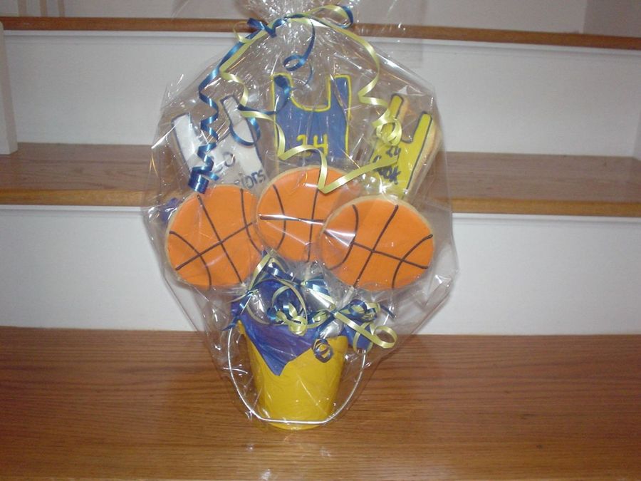 Basketball Cookie Bouquet